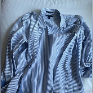 blue and white polo from lands ends